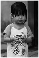 Young Girl, Thanh Toan. Hue, Vietnam (black and white)