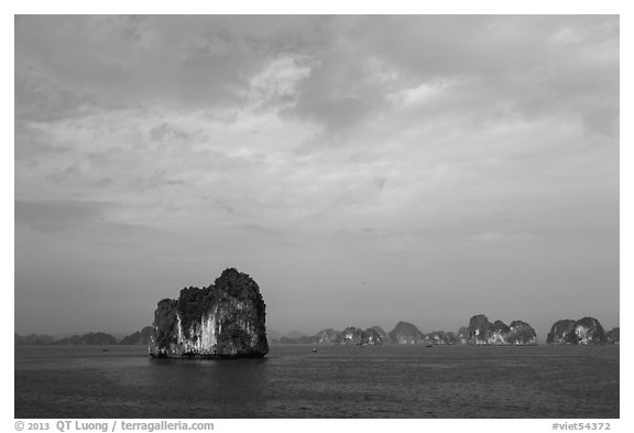 Limestone islets. Halong Bay, Vietnam