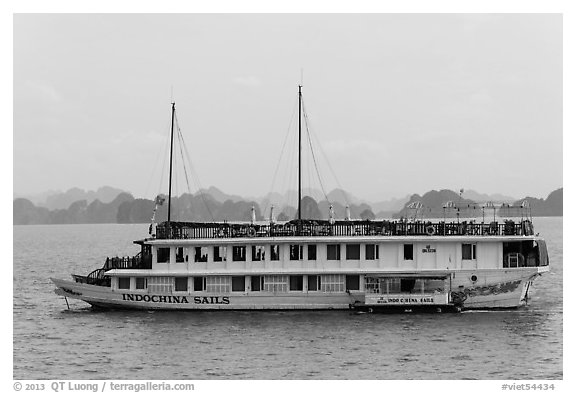 Indochina Sails tour boat. Halong Bay, Vietnam