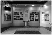 Exhibit, Ho Chi Minh Museum. Ho Chi Minh City, Vietnam ( black and white)