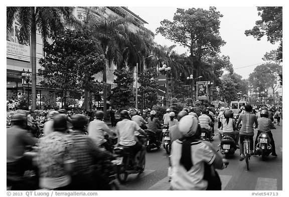 Busy street. Ho Chi Minh City, Vietnam