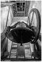 Church bell. Tra Vinh, Vietnam (black and white)