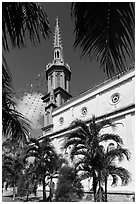 Church. Tra Vinh, Vietnam ( black and white)
