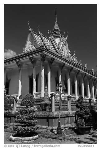 Pagoda in Khmer style. Tra Vinh, Vietnam