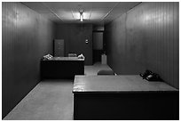 Military communications room, Independence Palace. Ho Chi Minh City, Vietnam ( black and white)