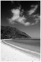 Cat Lon Beach, Bay Canh Island, Con Dao National Park. Con Dao Islands, Vietnam ( black and white)