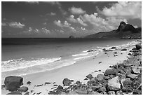 Nhat Beach. Con Dao Islands, Vietnam ( black and white)