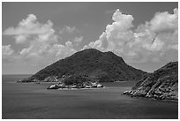 Trac Lon Islets. Con Dao Islands, Vietnam ( black and white)