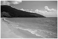 Orange sands, Dam Trau Beach. Con Dao Islands, Vietnam ( black and white)