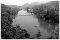 Ky Cung River Valley. Northest Vietnam ( black and white)
