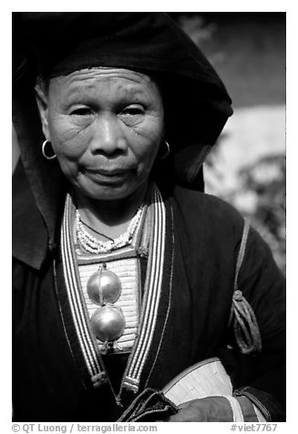 Elderly tribewoman, near Mai Chau. Vietnam