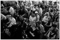 Aboard a ferry crossing an arm of the Mekong River. My Tho, Vietnam ( black and white)