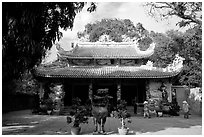 Temple, Marble Mountains. Da Nang, Vietnam (black and white)