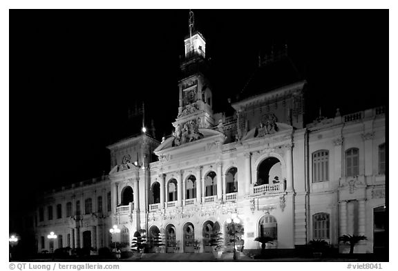 The old Hotel de Ville, one of finest examples of French colonial architecture. Ho Chi Minh City, Vietnam