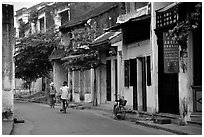 Old houses, Hoi An. Hoi An, Vietnam ( black and white)