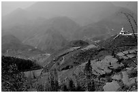 Hills of the Blue Country. Sapa, Vietnam ( black and white)