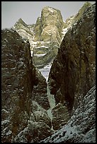 Frozen waterfall called Polar Circus, on Cirrus Mountain. Banff National Park, Canadian Rockies, Alberta, Canada ( color)
