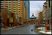 Street of Chinatown. Calgary, Alberta, Canada ( color)