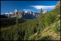 Valley of Ten Peaks, early morning. Banff National Park, Canadian Rockies, Alberta, Canada ( color)