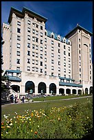 Facade of Chateau Lake Louise hotel. Banff National Park, Canadian Rockies, Alberta, Canada ( color)