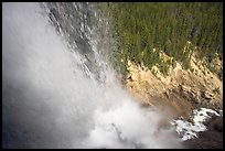 Water tumbling down Panther Falls. Banff National Park, Canadian Rockies, Alberta, Canada ( color)