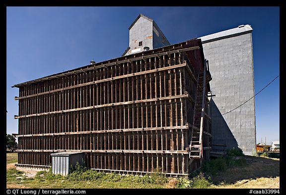 Grain elevator building. Alberta, Canada (color)