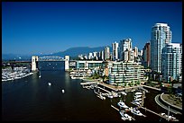Burrard Bridge, harbor, and high-rise residential buildings. Vancouver, British Columbia, Canada ( color)