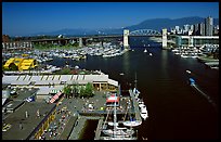 Granville Island and False Creek. Vancouver, British Columbia, Canada (color)