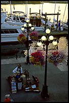 Street performers on the quay of Inner Harbor. Victoria, British Columbia, Canada ( color)