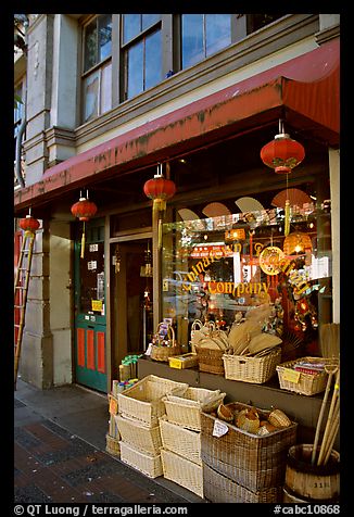 Storefront in Chinatown. Victoria, British Columbia, Canada (color)