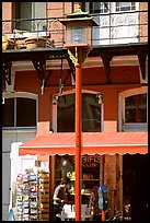 Lamp post and store in Chinatown. Victoria, British Columbia, Canada (color)