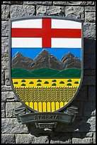 Shield of Alberta Province. Victoria, British Columbia, Canada ( color)