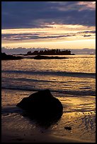 Sunset, Half Moon Bay. Pacific Rim National Park, Vancouver Island, British Columbia, Canada