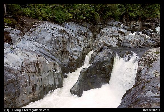 Falls. Vancouver Island, British Columbia, Canada (color)