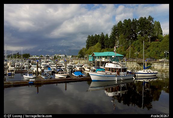 Small boat harbor, Port Alberni. Vancouver Island, British Columbia, Canada (color)