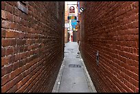 Fan Tan Alley, Chinatown. Victoria, British Columbia, Canada (color)
