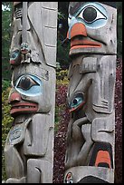 Totem poles, Thunderbird Park. Victoria, British Columbia, Canada ( color)