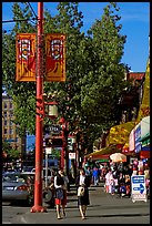 Chinatown street. Vancouver, British Columbia, Canada ( color)