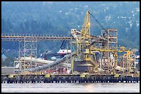 Industrial installations in harbor. Vancouver, British Columbia, Canada ( color)
