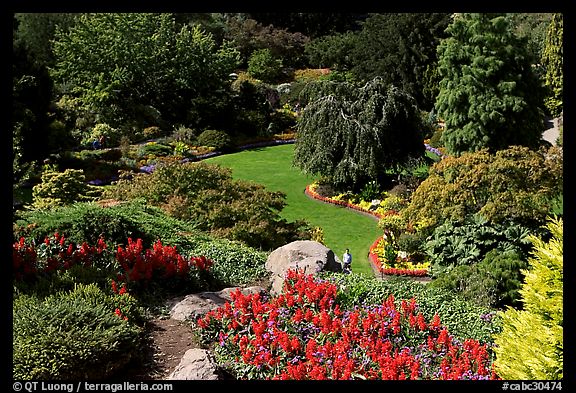 Sunken Garden in Queen Elizabeth Park. Vancouver, British Columbia, Canada