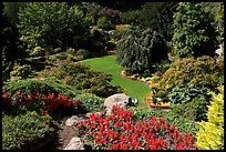 Sunken Garden in Queen Elizabeth Park. Vancouver, British Columbia, Canada (color)
