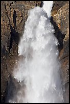 Close-up of raging waters of Takakkaw Falls. Yoho National Park, Canadian Rockies, British Columbia, Canada ( color)