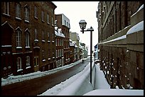 Street in winter, Quebec City. Quebec, Canada ( color)