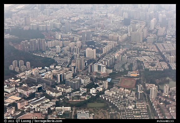 Aerial view, Shenzhen.