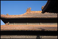 Roof detail, Forbidden City. Beijing, China ( color)