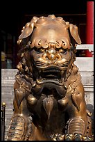Gilded lion, Forbidden City. Beijing, China ( color)