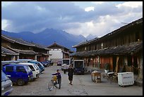 Main village plaza. Baisha, Yunnan, China ( color)