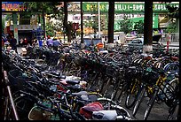 Bicycle parking lot. Kunming, Yunnan, China ( color)