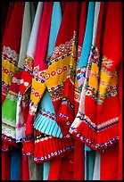 Sani dresses for sale. Shilin, Yunnan, China ( color)