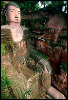 Da Fo (Grand Buddha) seen from Fuyu in Dafo Si. Leshan, Sichuan, China ( color)